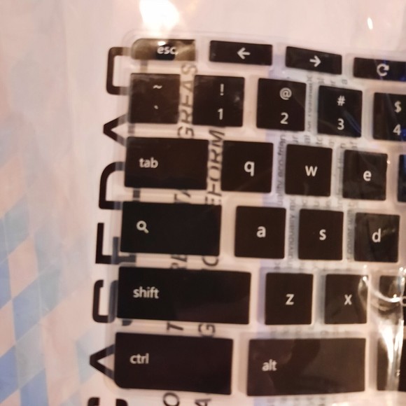 HP Chromebook 14 and 11 Keyboard Skin(Black) Casedao Brand - Picture 12 of 13